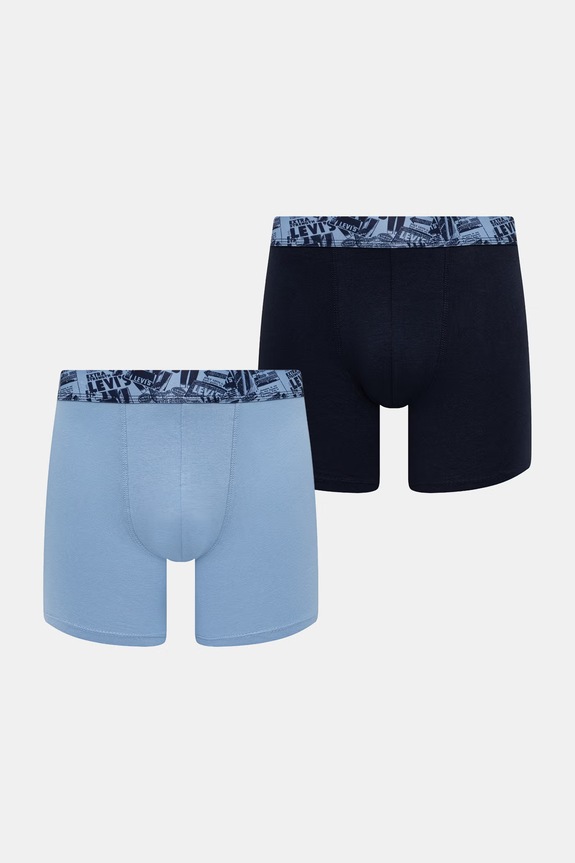 Levi's boxeri pentru bărbați, din bumbac cu elastan pachet de 2 albastru 37149.1293