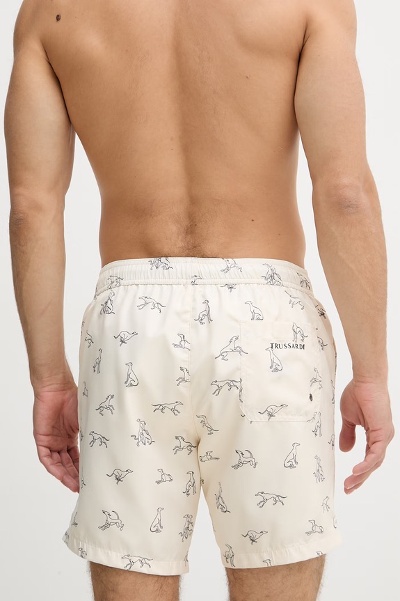 Odzież Trussardi szorty kąpielowe męskie TRU26MBM06 beżowy