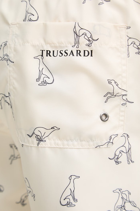 Trussardi szorty kąpielowe męskie beżowy TRU26MBM06