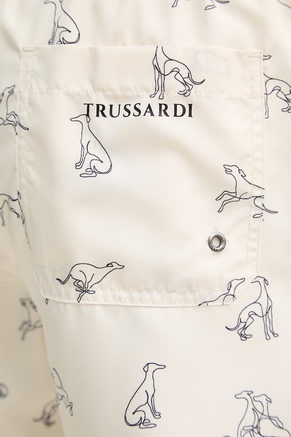 Trussardi szorty kąpielowe męskie beżowy TRU26MBM06