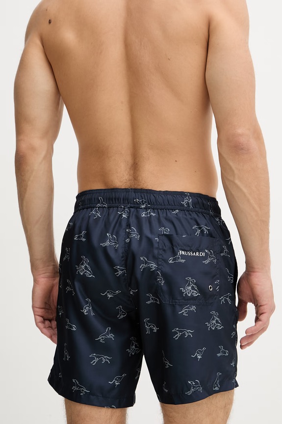 Odzież Trussardi szorty kąpielowe męskie TRU26MBM06 granatowy