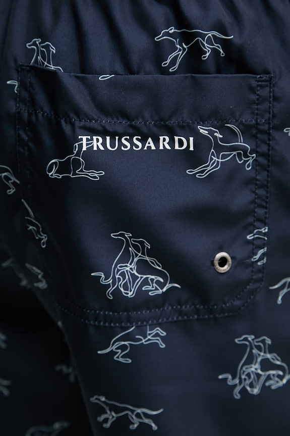 Trussardi szorty kąpielowe męskie granatowy TRU26MBM06