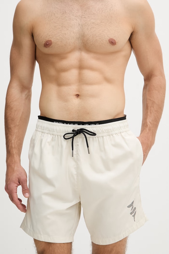 Trussardi szorty kąpielowe męskie TRU26MBM05 beżowy SS26
