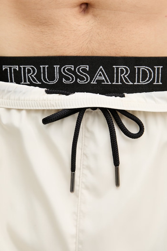 Trussardi szorty kąpielowe męskie beżowy TRU26MBM05