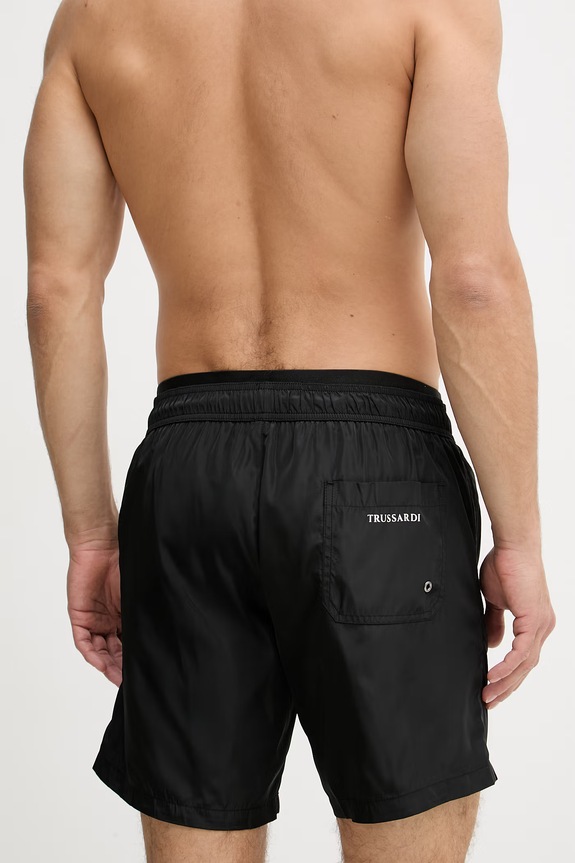 Odzież Trussardi szorty kąpielowe męskie TRU26MBM05 czarny