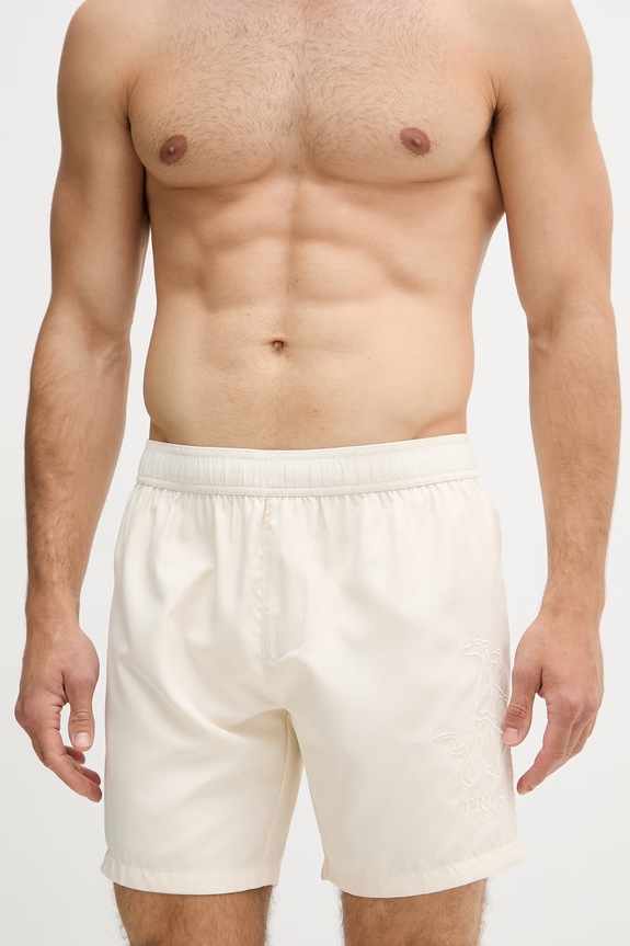 Trussardi szorty kąpielowe męskie TRU26MBM03 beżowy SS26