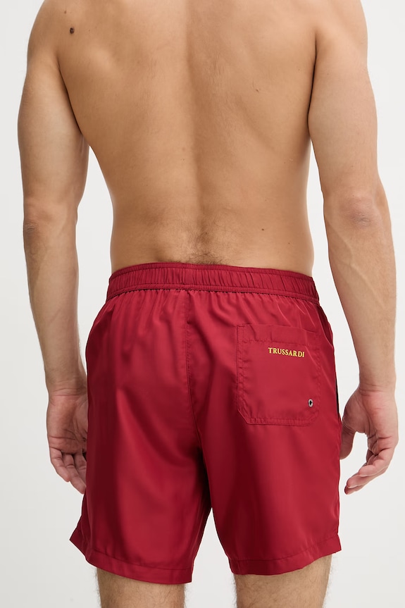 Odzież Trussardi szorty kąpielowe męskie TRU26MBM02 czerwony