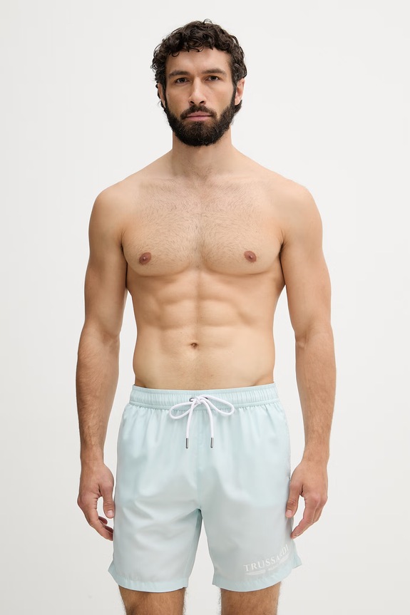 Trussardi szorty kąpielowe męskie turkusowy TRU26MBM01