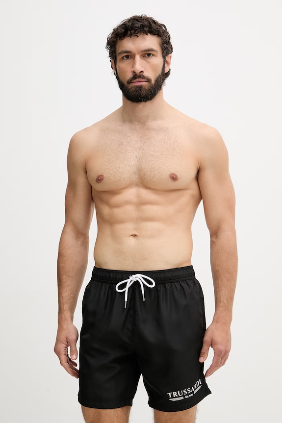 Trussardi szorty kąpielowe męskie czarny TRU26MBM01