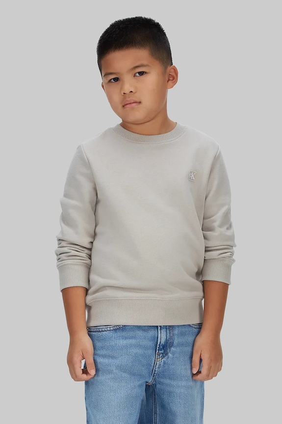 Băieți Calvin Klein Jeans bluză copii IU0IU00570.104.116.PPY2 gri