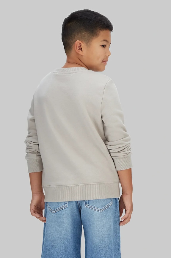 Детски суичър Calvin Klein Jeans сив IU0IU00570.128.176.PPY2