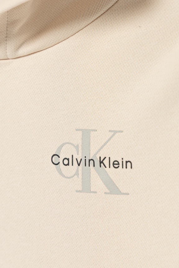 Băieți Calvin Klein Jeans hanorac de bumbac pentru copii IU0IU00712.104.116.PPY2 bej