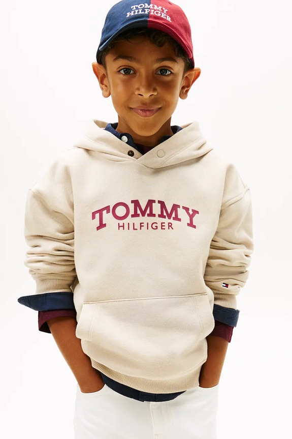 Tommy Hilfiger bluza dziecięca pozostałe beżowy KB0KB10028.128.176.PPY2