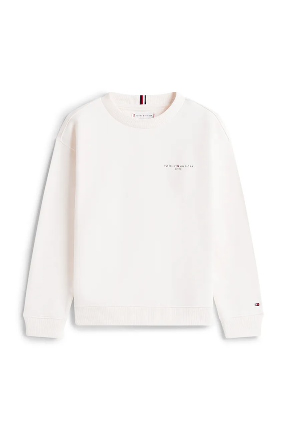 Detská mikina Tommy Hilfiger KS0KS00665.116.122.PPY2 biela SS26