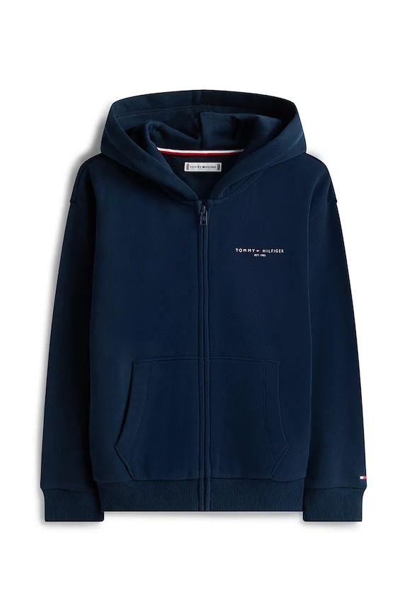 Tommy Hilfiger bluza z bawełną dziecięca KS0KS00726.116.122.PPY2 granatowy SS26