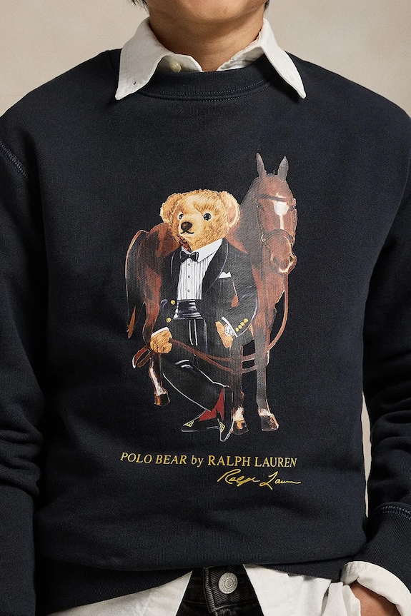 Polo Ralph Lauren bluza bawełniana dziecięca 323A10261002 czarny