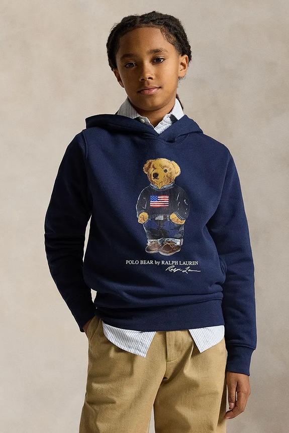Детская кофта Polo Ralph Lauren с капюшоном тёмно-синий 323A10529001