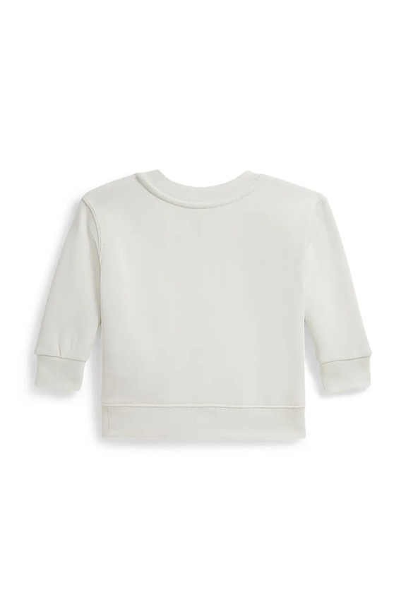 Μωρουδιακό φούτερ με βαμβάκι Polo Ralph Lauren 320A96604001 λευκό SS26