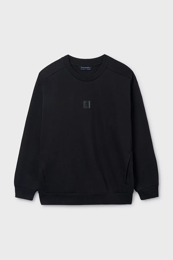 Mayoral bluza dziecięca z elastanem czarny 820.7E.Junior.PPY2