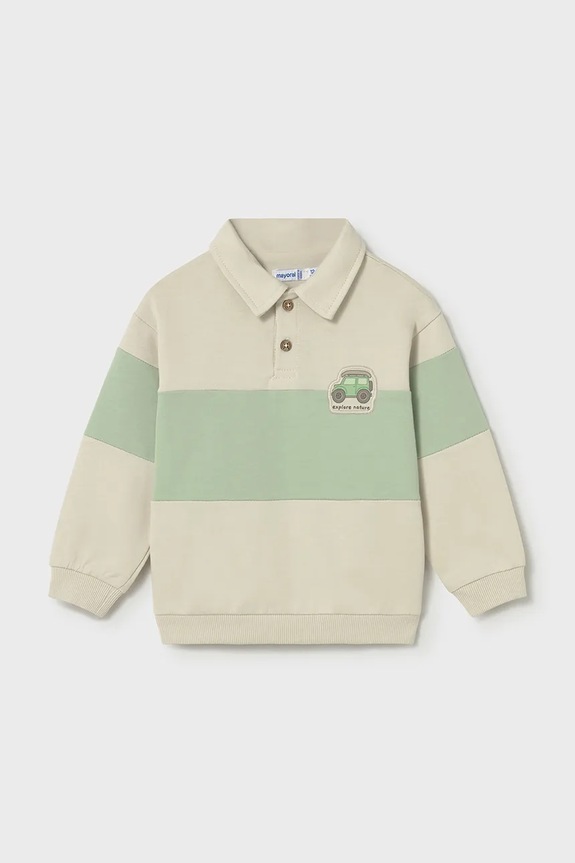 Mayoral bluza dziecięca wzorzyste beżowy 1401.3C.Baby.PPY2