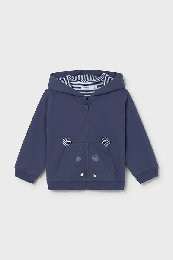 Mayoral bluza niemowlęca z kapturem granatowy 1407.3G.Baby.PPY2