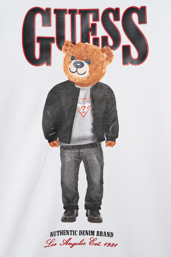 Chłopiec Guess bluza bawełniana dziecięca L6RQ05.KAD74.PPY2 biały