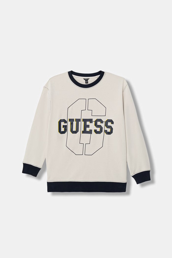 Детски суичър Guess еластичен бежов L6RQ18.KCCH0.PPY2