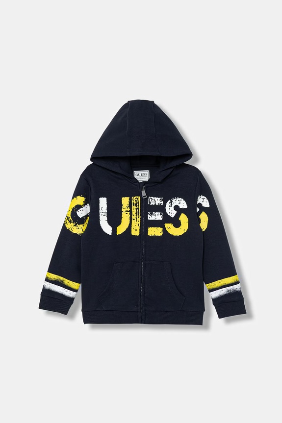 Детская кофта Guess с капюшоном тёмно-синий N6RQ07.KCCH0.PPY2