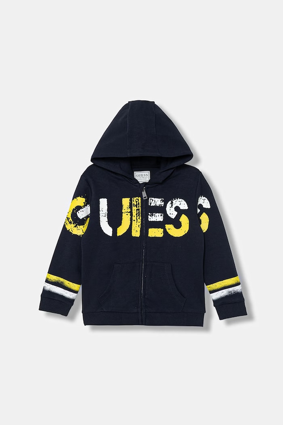 Детская кофта Guess с капюшоном тёмно-синий N6RQ07.KCCH0.PPY2