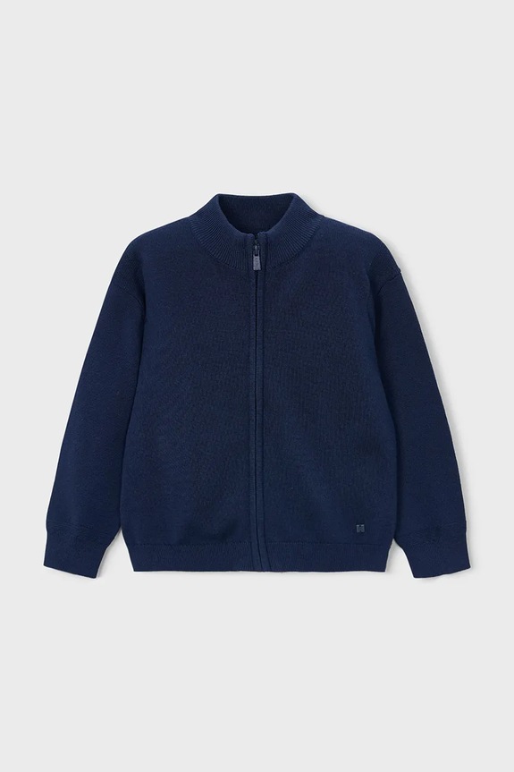 Mayoral gyerek melegítőfelső pamutból sima sötétkék 3382.5B.Mini.PPY2