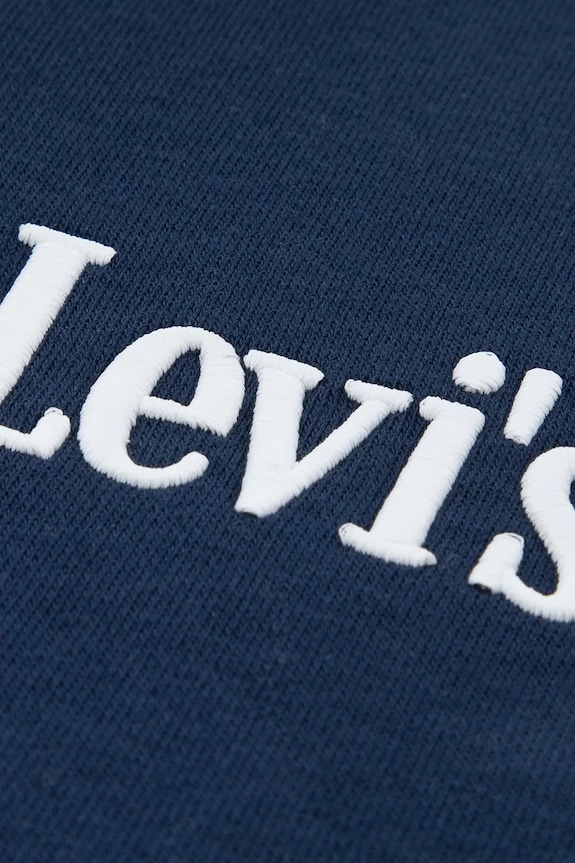 Dječja dukserica Levi's CLASSIC AND CLEAN HOODIE mornarsko plava 8EP584