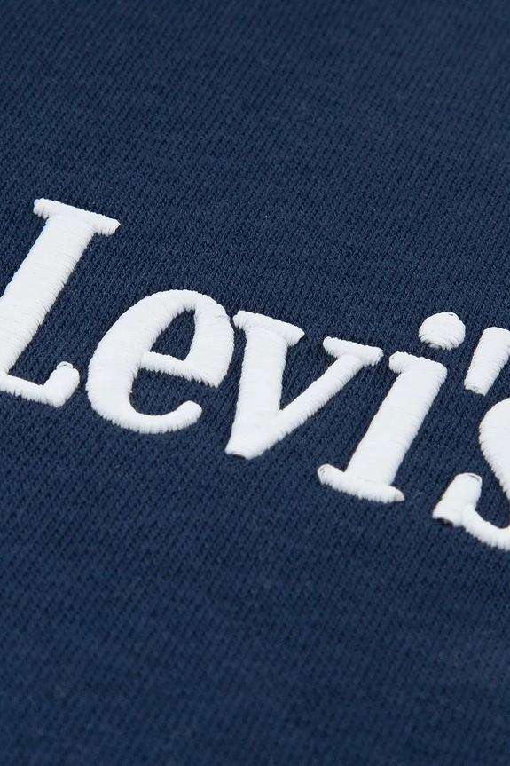 Dječaci Dječja dukserica Levi's CLASSIC AND CLEAN HOODIE 9EP584 mornarsko plava