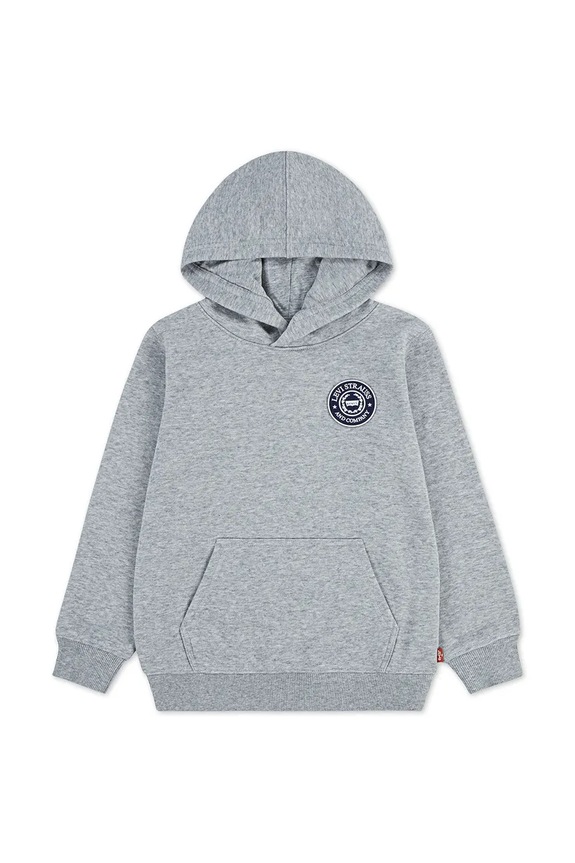 Detská mikina Levi's MODERN CREST HOODIE 8EP587 sivá SS26