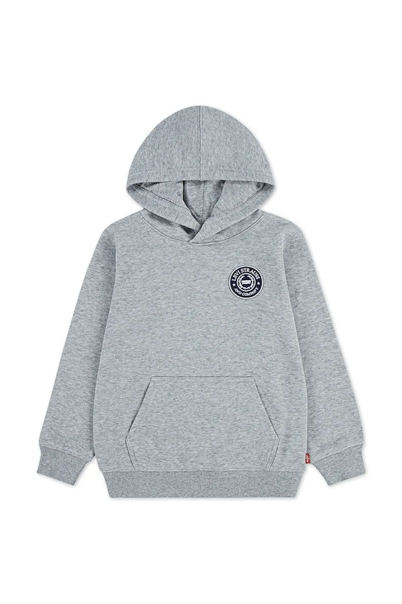 Detská mikina Levi's MODERN CREST HOODIE 8EP587 sivá SS26