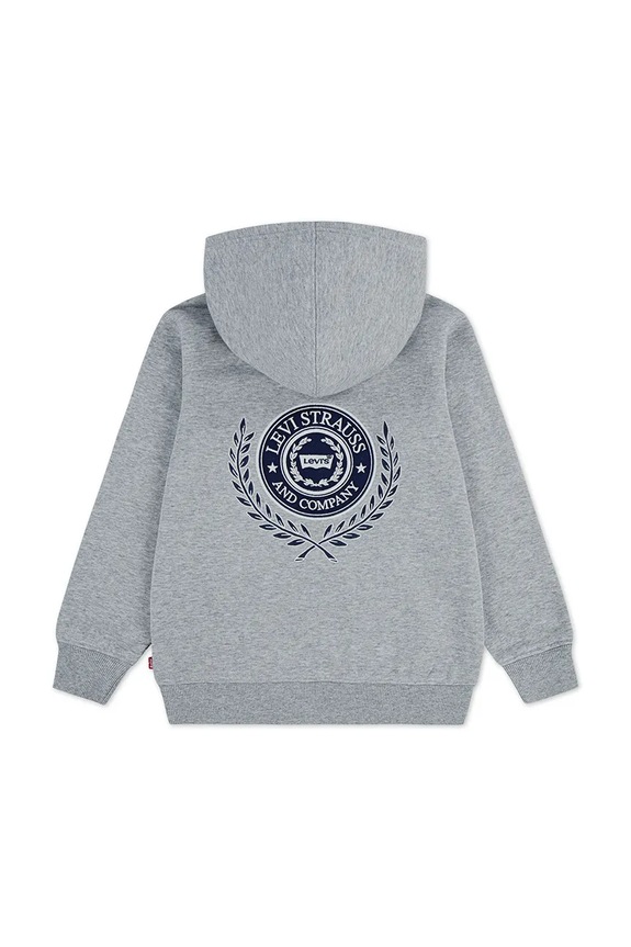 Chlapec Detská mikina Levi's MODERN CREST HOODIE 8EP587 sivá