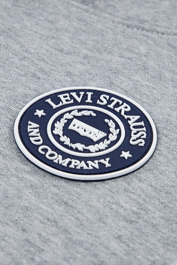 Detská mikina Levi's MODERN CREST HOODIE 8EP587 sivá