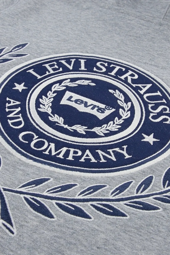 Levi's bluză copii MODERN CREST HOODIE gri 9EP587