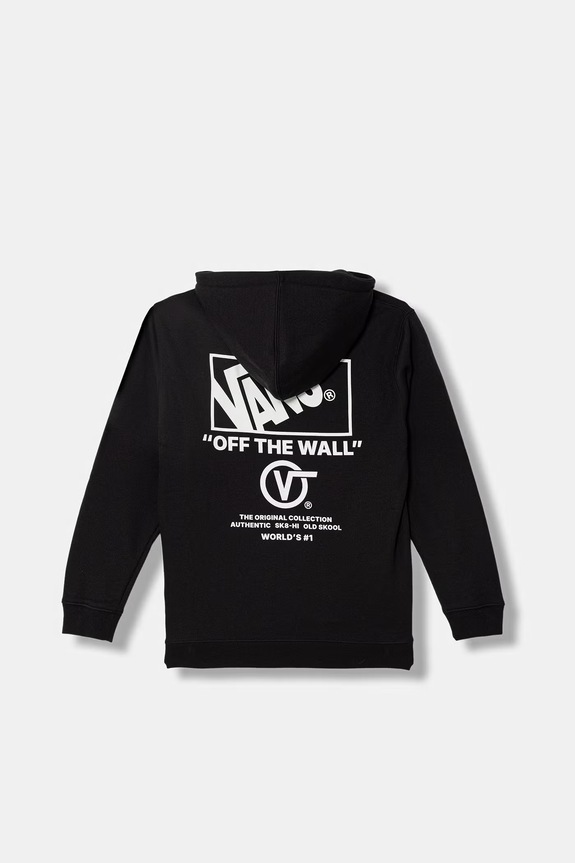 Vans bluza dziecięca z kapturem czarny VN000TDVY281
