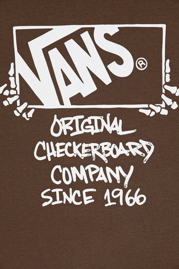 Chlapec Vans mikina na zips s kapucňou detská VN000TEBFST1 hnedá