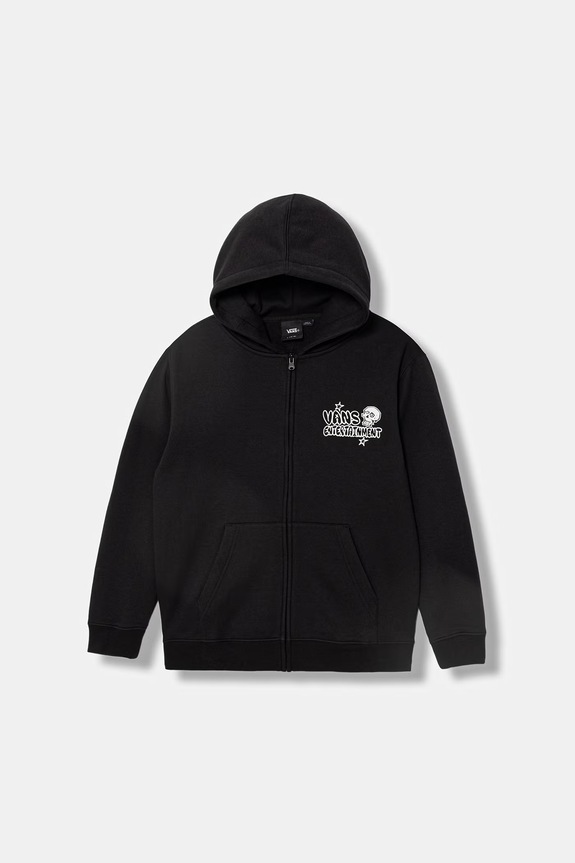 Vans mikina na zips s kapucňou detská VN000VXABLK1 čierna SS26