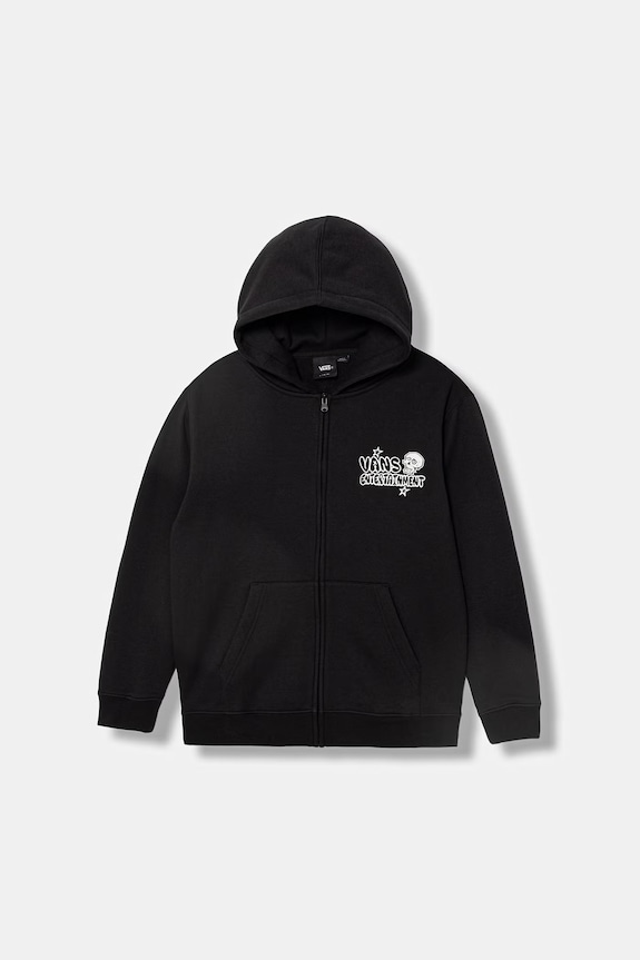 Vans mikina na zips s kapucňou detská VN000VXABLK1 čierna SS26