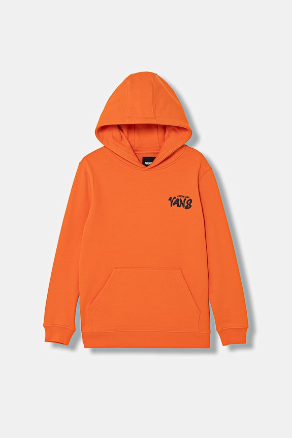 Dječja pamučna dukserica Vans VN000VY6FLM1 narančasta SS26