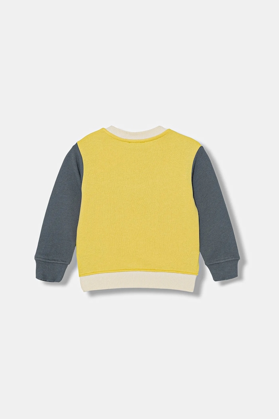 Detská bavlnená mikina United Colors of Benetton 3J70G10LJ.P.Stagionale žltá SS26