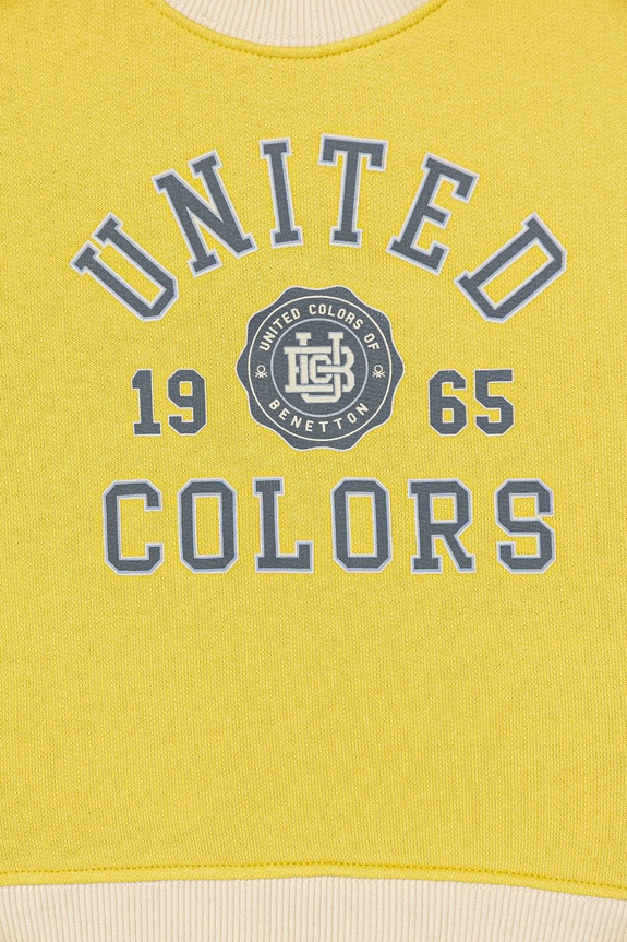 Chlapec Detská bavlnená mikina United Colors of Benetton 3J70G10LJ.P.Stagionale žltá