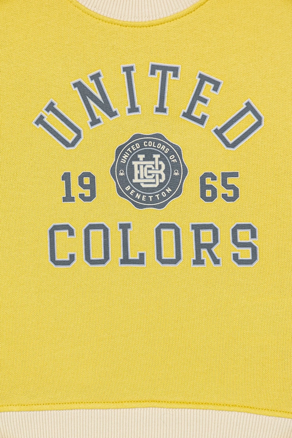 Chlapec Detská bavlnená mikina United Colors of Benetton 3J70G10LJ.P.Stagionale žltá