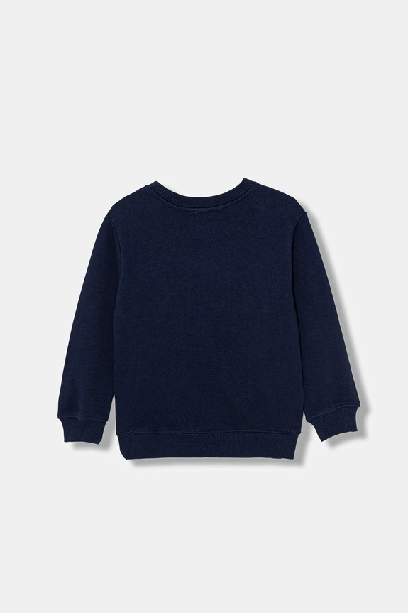 Detská bavlnená mikina United Colors of Benetton 3J70G10LJ.P.Stagionale tmavomodrá SS26