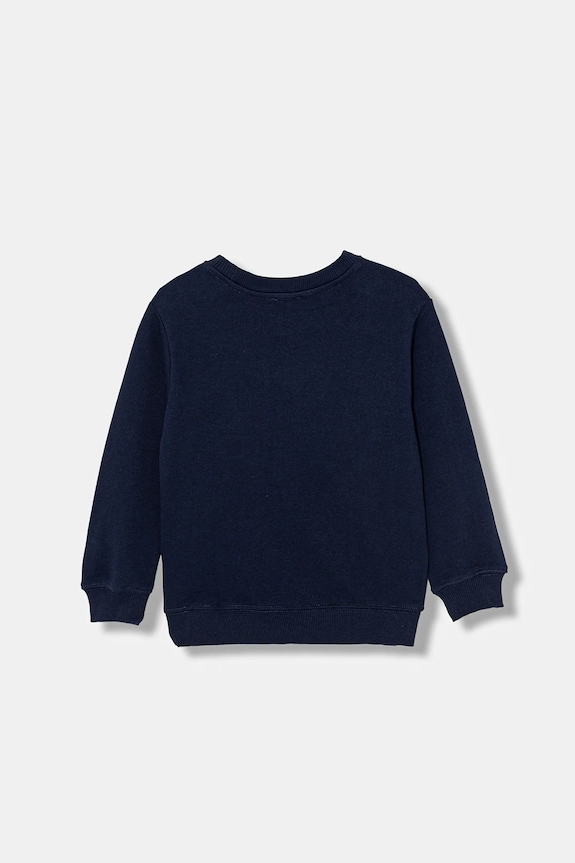Detská bavlnená mikina United Colors of Benetton 3J70G10LJ.P.Stagionale tmavomodrá SS26
