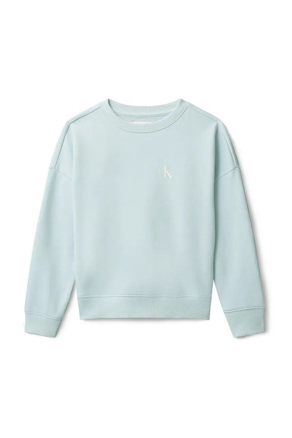 Calvin Klein Jeans mikina detská s bavlnou LVCKSJB03B.128.176.PPY2 modrá SS26