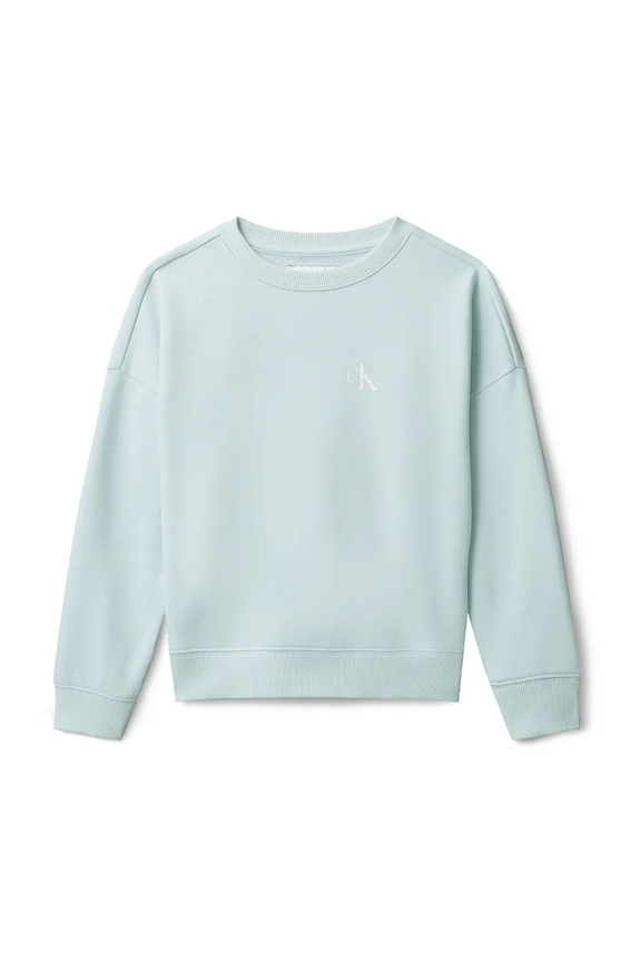 Calvin Klein Jeans mikina detská s bavlnou LVCKSJB03B.128.176.PPY2 modrá SS26