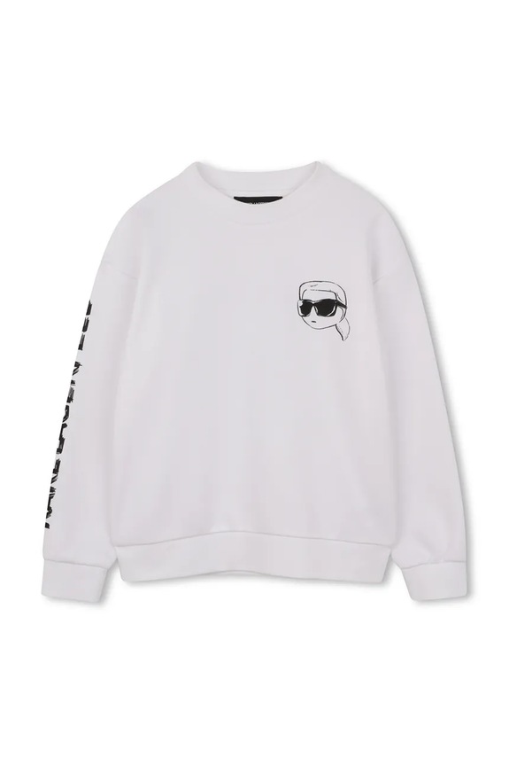 Παιδική μπλούζα Karl Lagerfeld Z31088.86.108 λευκό SS26